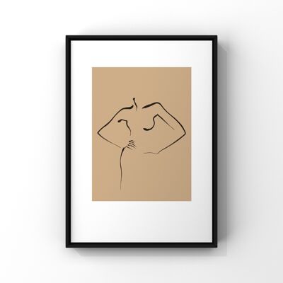 Madame Poster - A3 - Beige