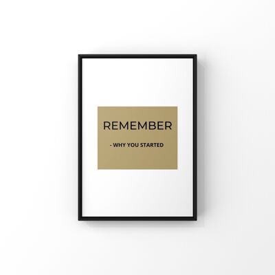 Remember - A4