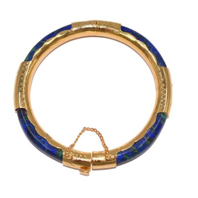 Bracelet made of azurite malachite