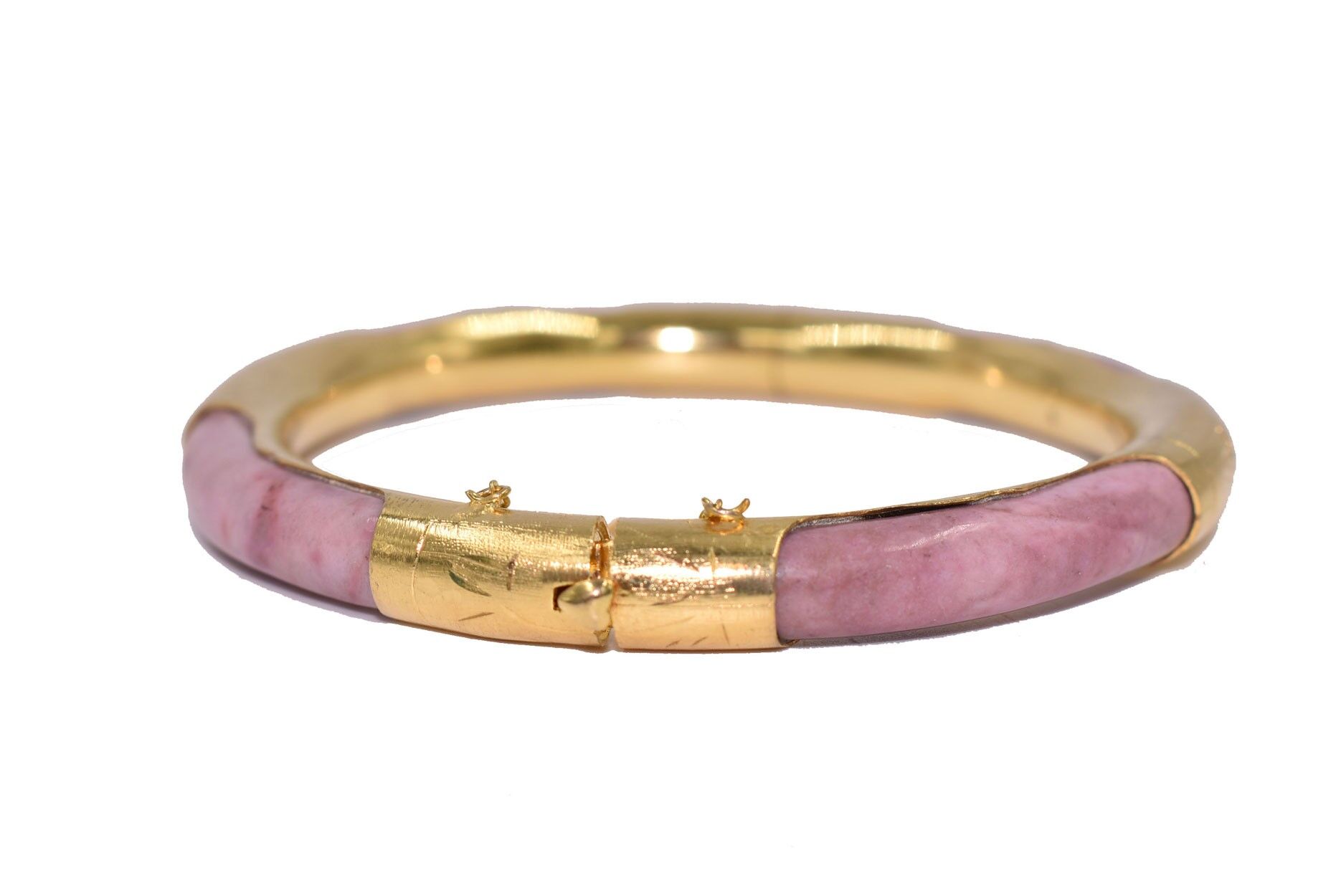 Bracelet with rhodonite