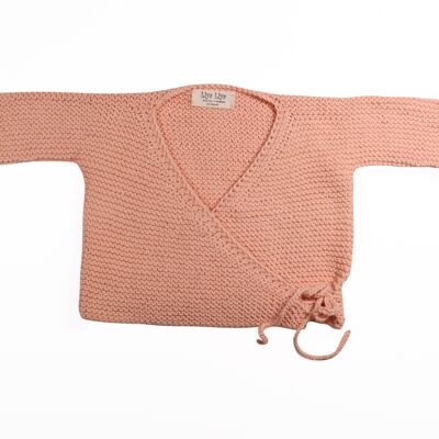 Baby Cardigan - 62 - Hellrosa