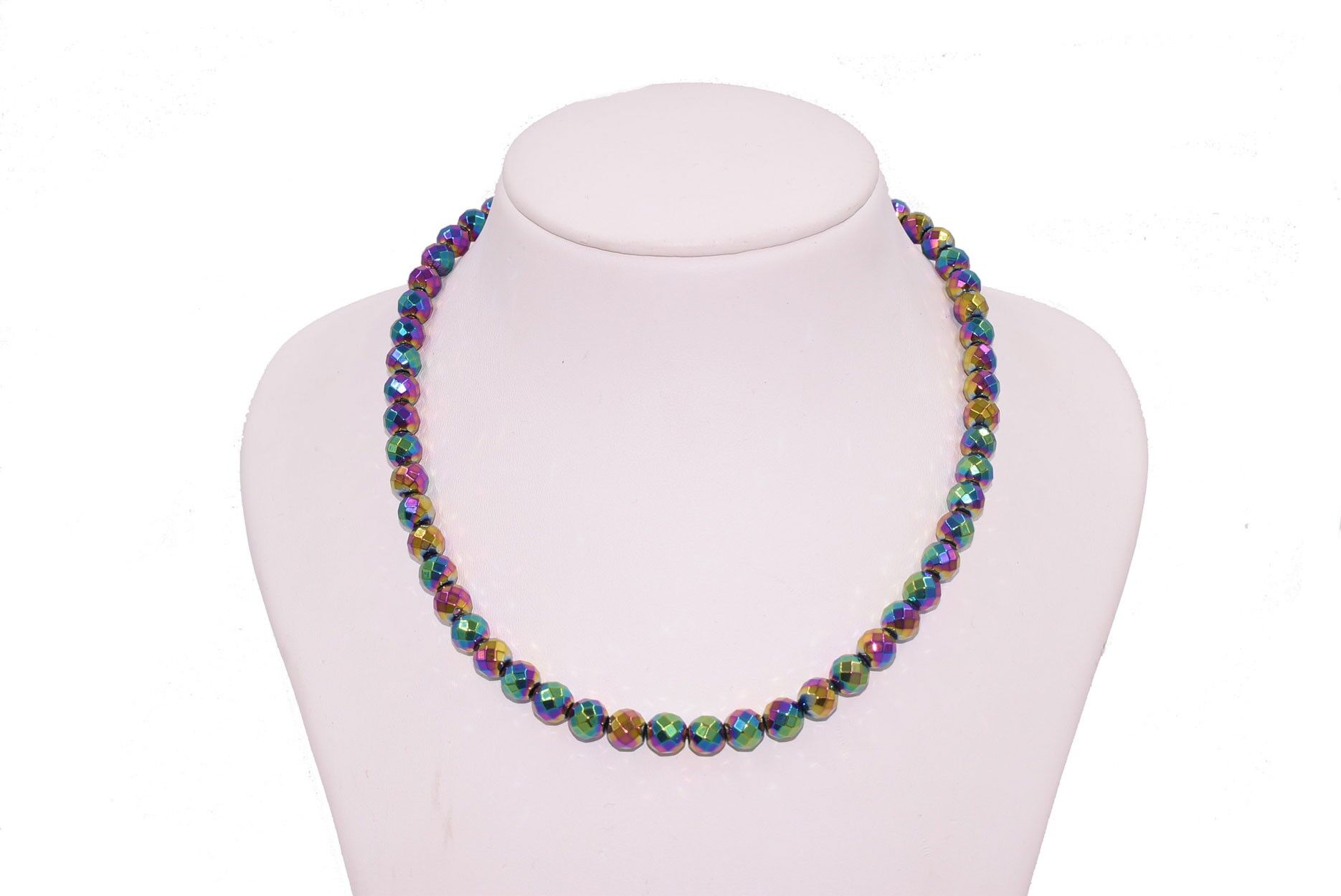 Collana in ematite arcobaleno