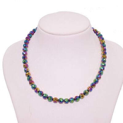 Collier hématite arc-en-ciel