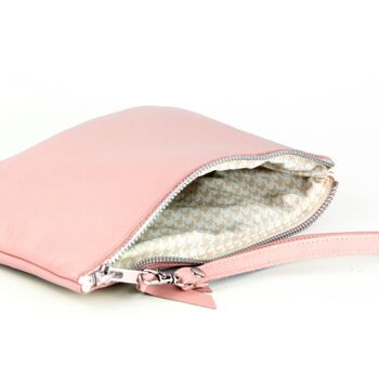 Pochette en cuir rose 3