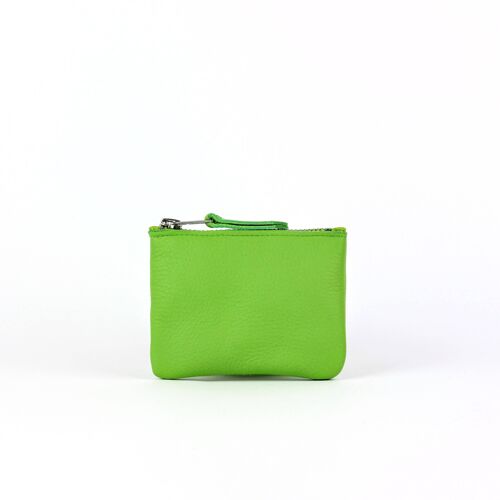 Green Leather Coin Purse