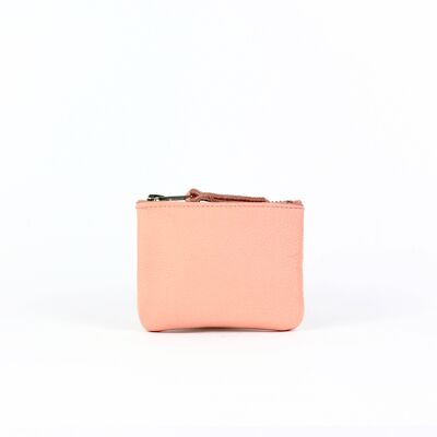 Geldbörse aus rosafarbenem Leder
