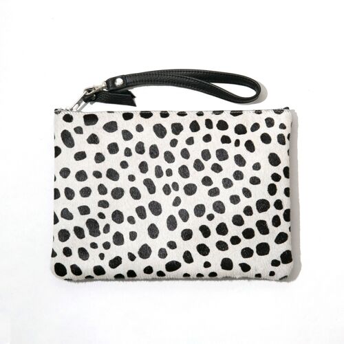 Spotty Leather Clutch