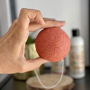 Éponge Konjac Argile Rouge VISAGE 3