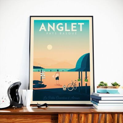 Poster di viaggio Anglet Paesi Baschi - Stati Uniti - 21x29,7 cm [A4]