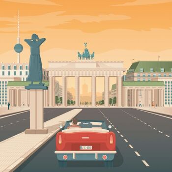 Affiche Voyage Berlin Allemagne - 21x29.7 cm [A4] 2