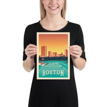 Affiche Voyage Boston Massachusetts - Etats-Unis - 21x29.7 cm [A4] 4