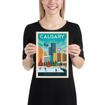 Affiche Voyage Calgary Alberta - Etats-Unis - 21x29.7 cm [A4] 3