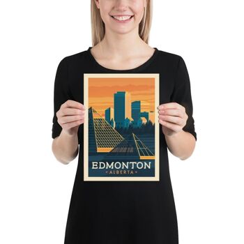 Affiche Voyage Edmonton Canada - 21x29.7 cm [A4] 3