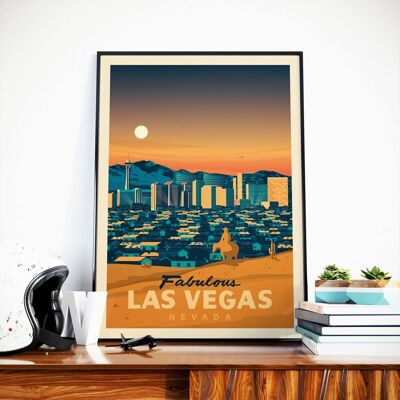 Póster de viaje de Las Vegas Nevada - Estados Unidos - 21x29,7 cm [A4]