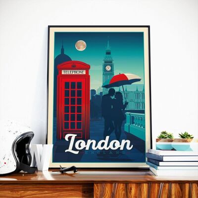 London Travel Poster - United Kingdom - 21x29.7 cm [A4]