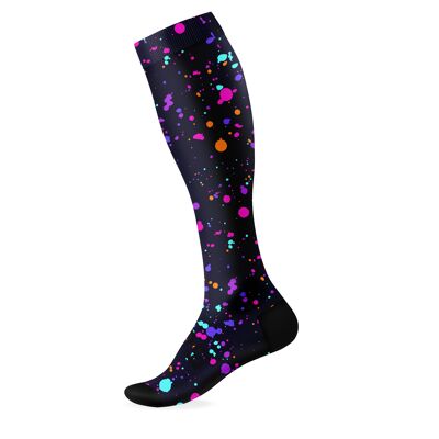 Purple Splash Knee High Socks - Large