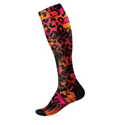 African Fever Knee High Socks - Large