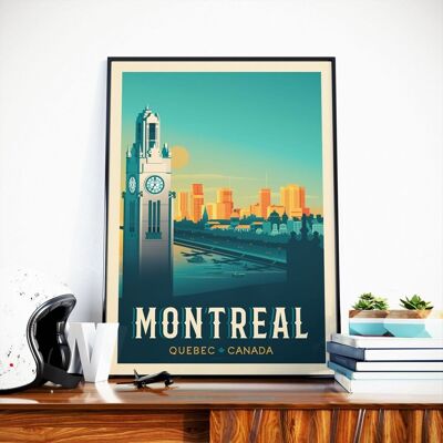 Póster de viaje Montreal Canadá - Estados Unidos - 21x29,7 cm [A4]