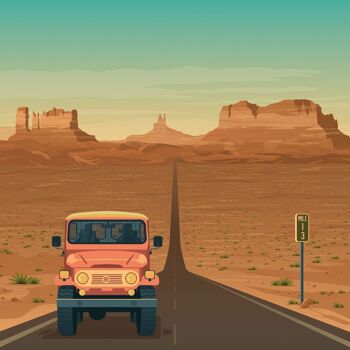 Affiche Voyage Monument Valley National Park - Etats-Unis - 21x29.7 cm [A4] 2