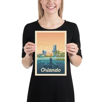 Affiche Voyage Orlando Floride - Etats-Unis - 21x29.7 cm [A4] 3