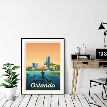Affiche Voyage Orlando Floride - Etats-Unis - 21x29.7 cm [A4] 4