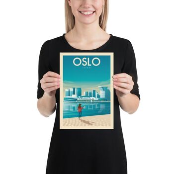 Affiche Voyage Oslo Norvège - 21x29.7 cm [A4] 3