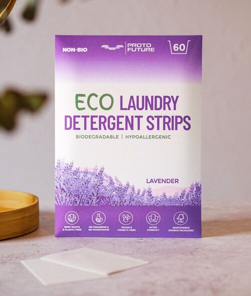 Proto Future Eco-friendly Laundry Detergent Sheets (Lavender) 60 washes