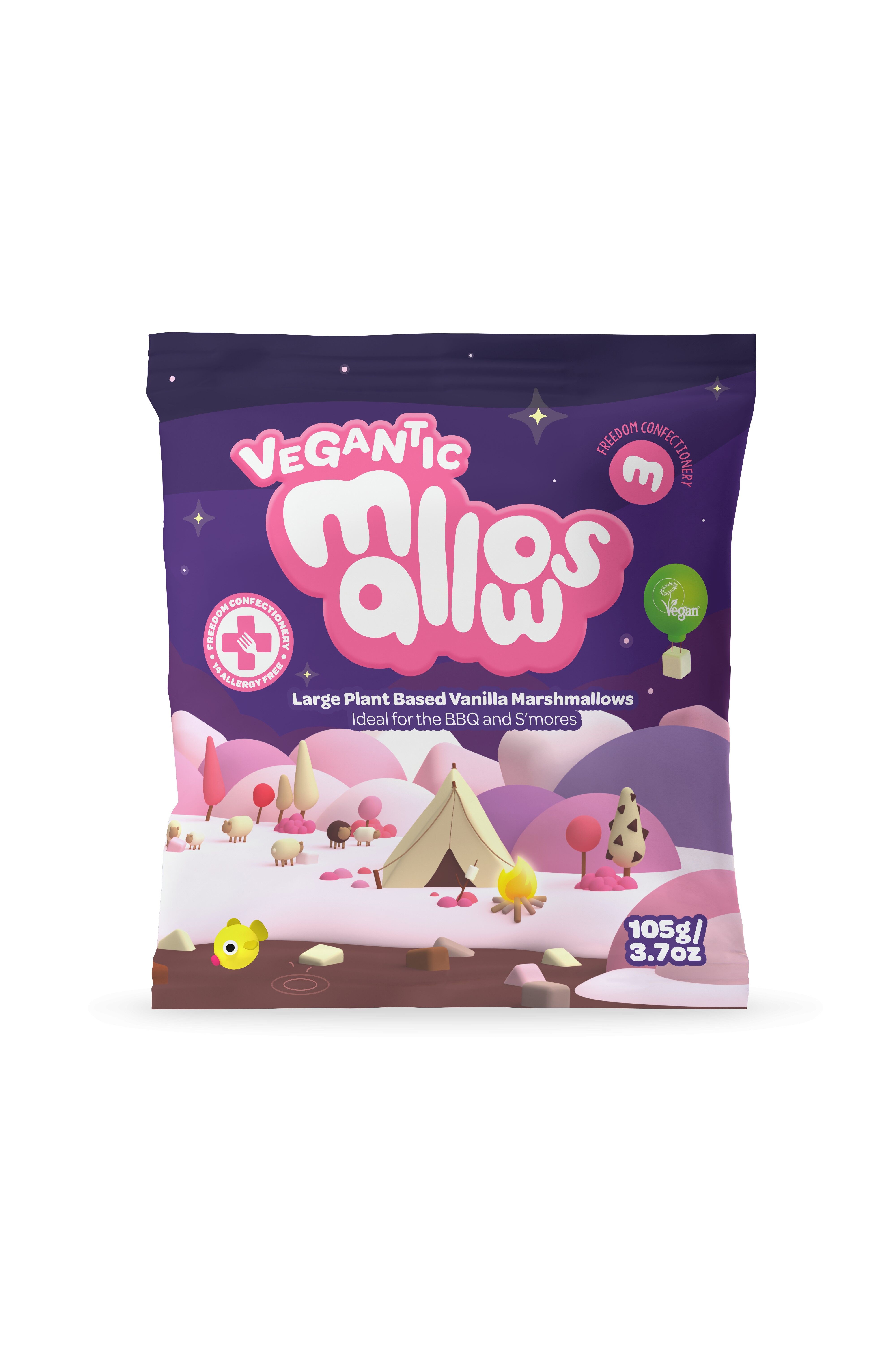 BBQ Vegantic Pink & White Vanilla Mallows