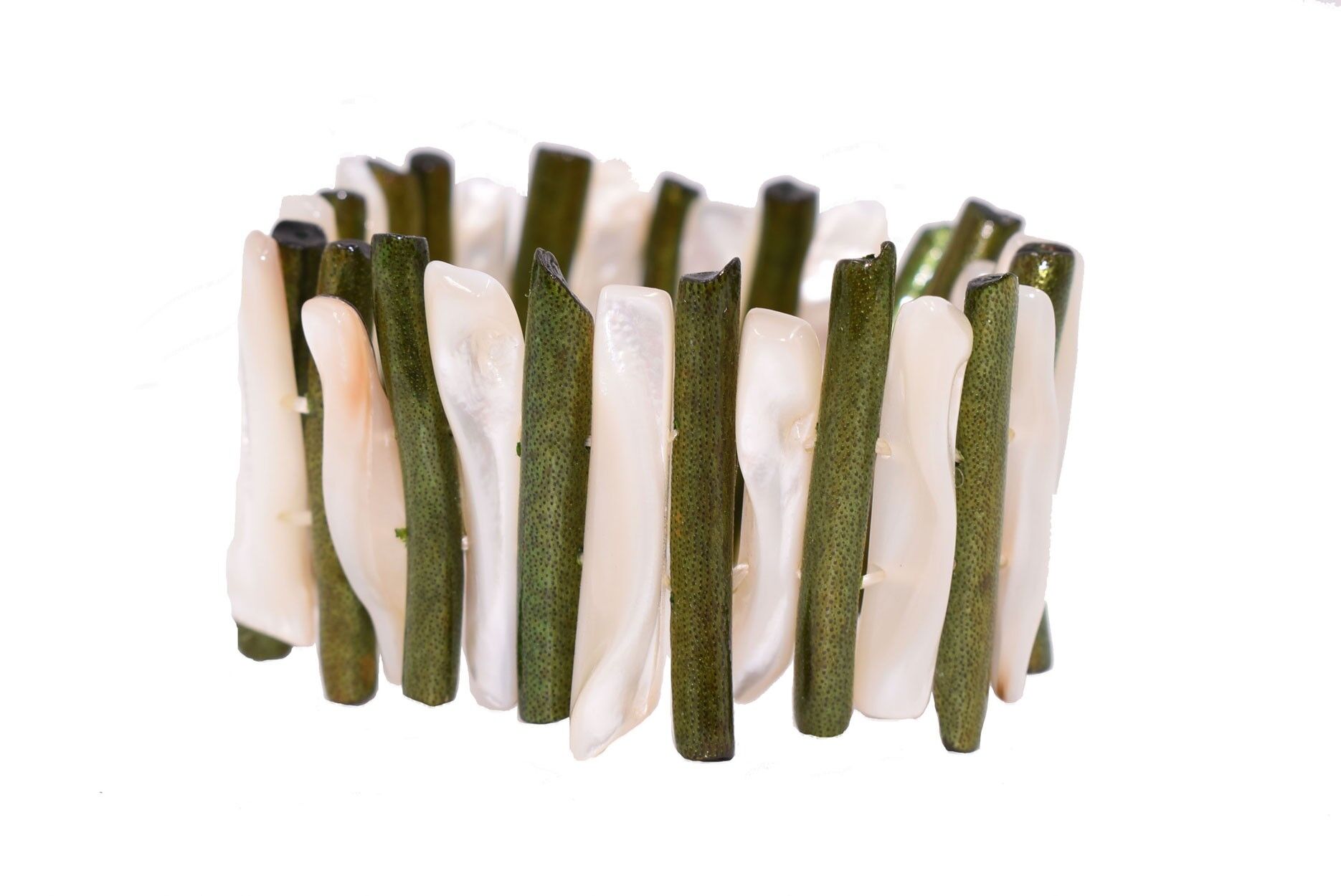 Bracciale in madreperla - verde