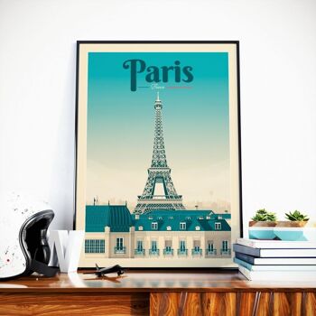 Affiche Voyage Paris Tour Eiffel France - 21x29.7 cm [A4] 1