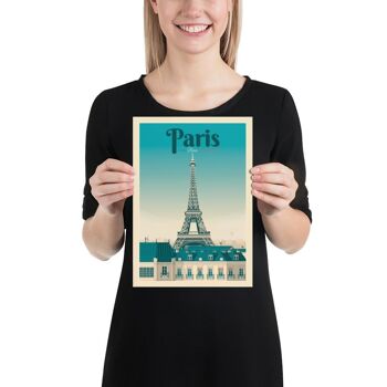 Affiche Voyage Paris Tour Eiffel France - 21x29.7 cm [A4] 3