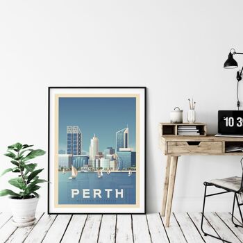 Affiche Voyage Perth Australie - 21x29.7 cm [A4] 4