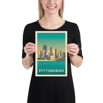 Affiche Voyage Pittsburgh Pennsylvanie - Etats-Unis - 21x29.7 cm [A4] 3