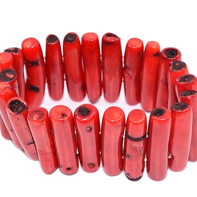 Bamboo coral bracelet