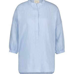 Claudie. Chemisier manches ¾, bleu