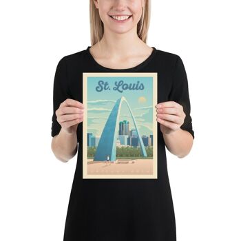 Affiche Voyage Saint Louis Missouri - Etats-Unis - 21x29.7 cm [A4] 3