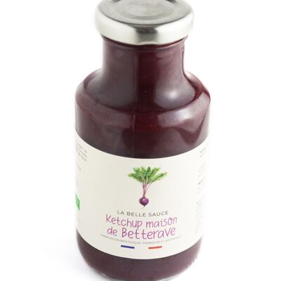 The original French BEET KETCHUP Nutri-Score A - without additives, without coloring, without preservatives