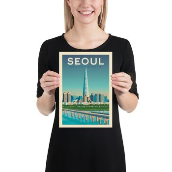 Affiche Voyage Séoul Corée du Sud - Asie - 21x29.7 cm [A4] 3