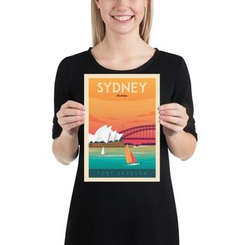 Affiche Voyage Sydney Opera House Australie - 21x29.7 cm [A4] 3