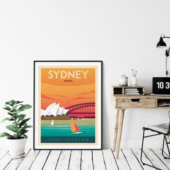 Affiche Voyage Sydney Opera House Australie - 21x29.7 cm [A4] 4