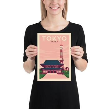Affiche Voyage Tokyo Japon - 21x29.7 cm [A4] 3