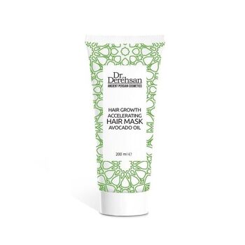 Masque capillaire à l'huile d'avocat - accélérateur de pousse des cheveux, 200 ml