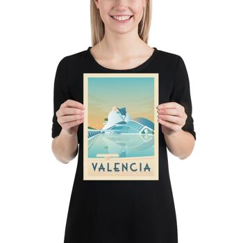 Affiche Voyage Valence Espagne - 21x29.7 cm [A4] 3