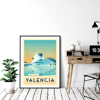 Affiche Voyage Valence Espagne - 21x29.7 cm [A4] 4