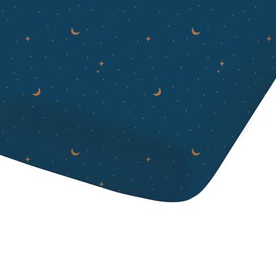 Drap-housse imprimé en coton, STARGAZE - 90x190