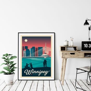 Affiche Voyage Winnipeg Manitoba - Canada - 21x29.7 cm [A4] 3