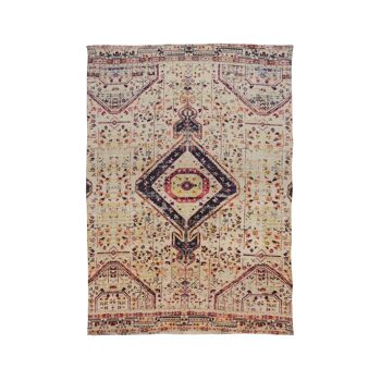 Tapis en coton imprime
 tisse a la main
 150x220cm gipsy 1