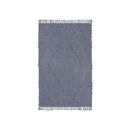 Tapis en coton tisse à
 la main gris bleute
 120x180cm noos