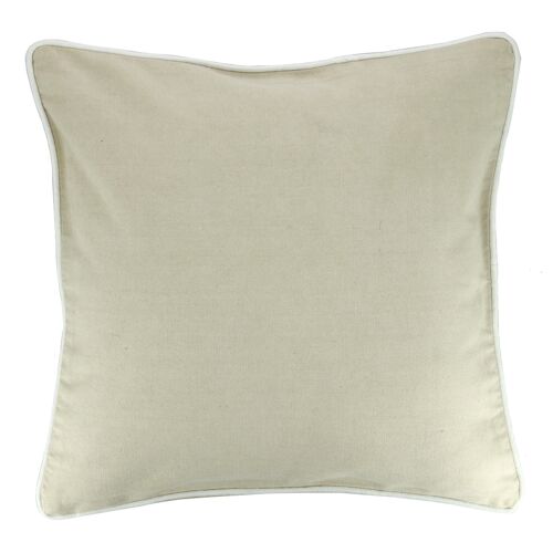 Coussin en coton lavé
 beige
 45x45cm taje