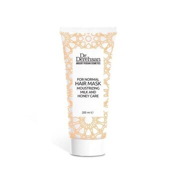 Masque capillaire au lait et au miel - hydratant, pour cheveux normaux, 200 ml